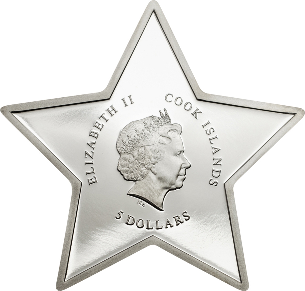 2017年 STAR SHAPED CHRISTMAS 1oz銀貨 2017 1oz Christmas Star