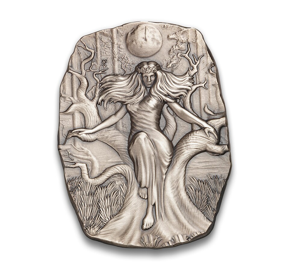 Image 711475.jpg, Product 711-475 / Price $849.95, 10 Ounce Fine Silver Goddess Mara Argentia Limited Collector Edition with Antique Finish from Canadian Coin & Currency on TSC.ca's Coins department