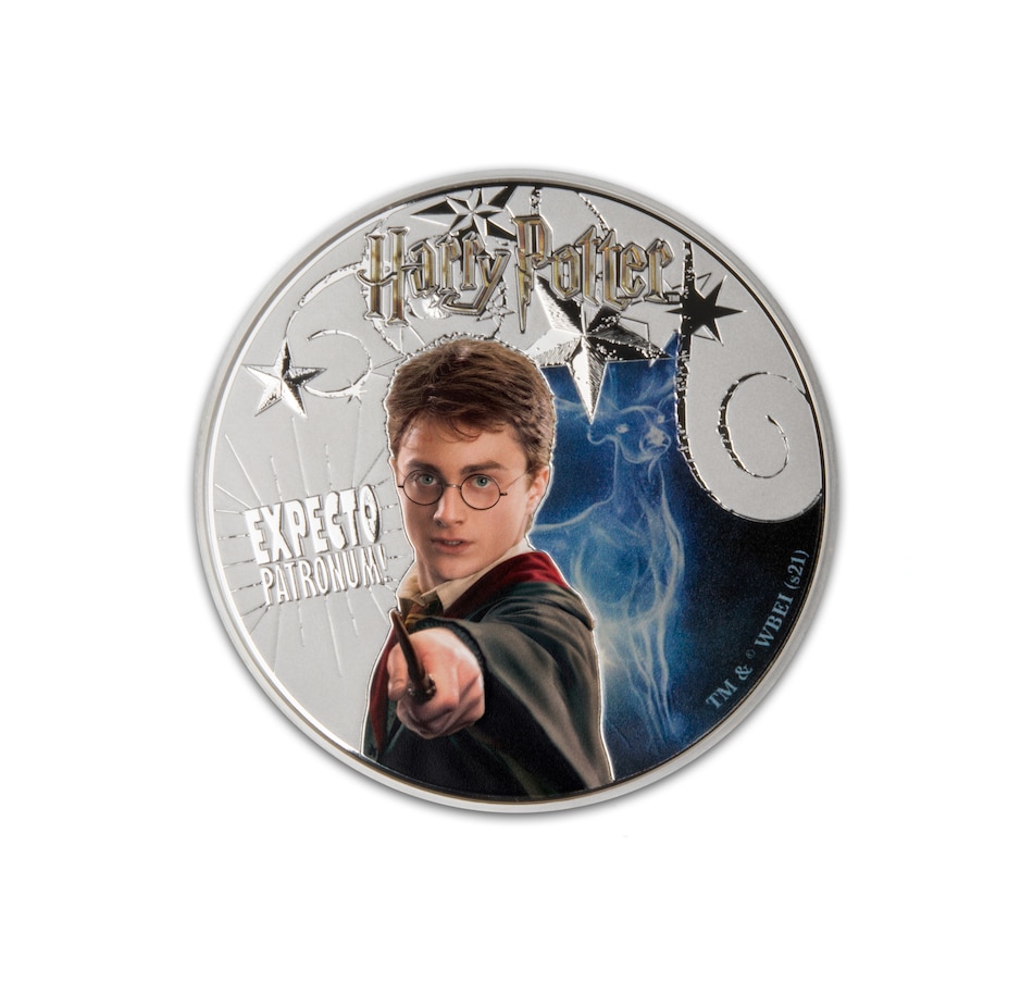 Image 711490.jpg, Product 711-490 / Price $648.88, 2021 $10 Harry Potter Patronus Spell Coin Samoa, Five Ounces Fine Silver from Canadian Coin & Currency on TSC.ca's Coins department