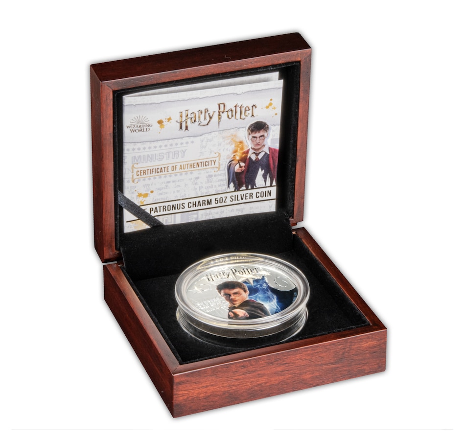 Image 711490_ALTMORE3.jpg, Product 711-490 / Price $648.88, 2021 $10 Harry Potter Patronus Spell Coin Samoa, Five Ounces Fine Silver from Canadian Coin & Currency on TSC.ca's Coins department