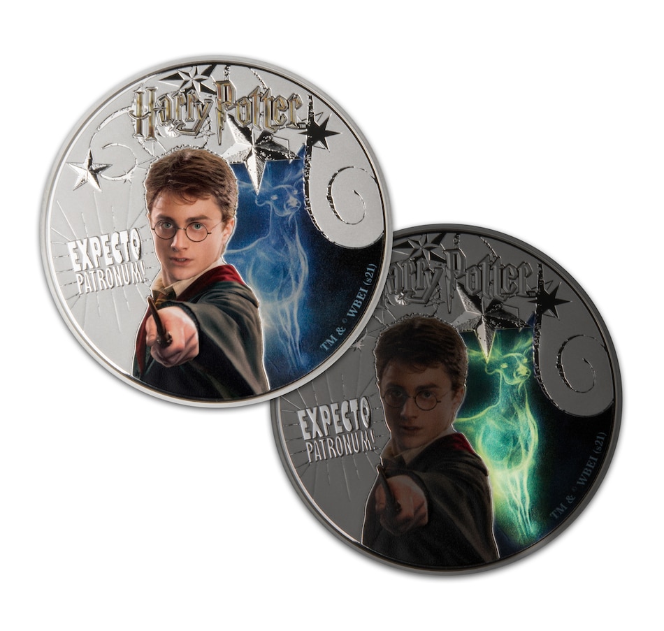 Image 711490_ALTMORE5.jpg, Product 711-490 / Price $648.88, 2021 $10 Harry Potter Patronus Spell Coin Samoa, Five Ounces Fine Silver from Canadian Coin & Currency on TSC.ca's Coins department