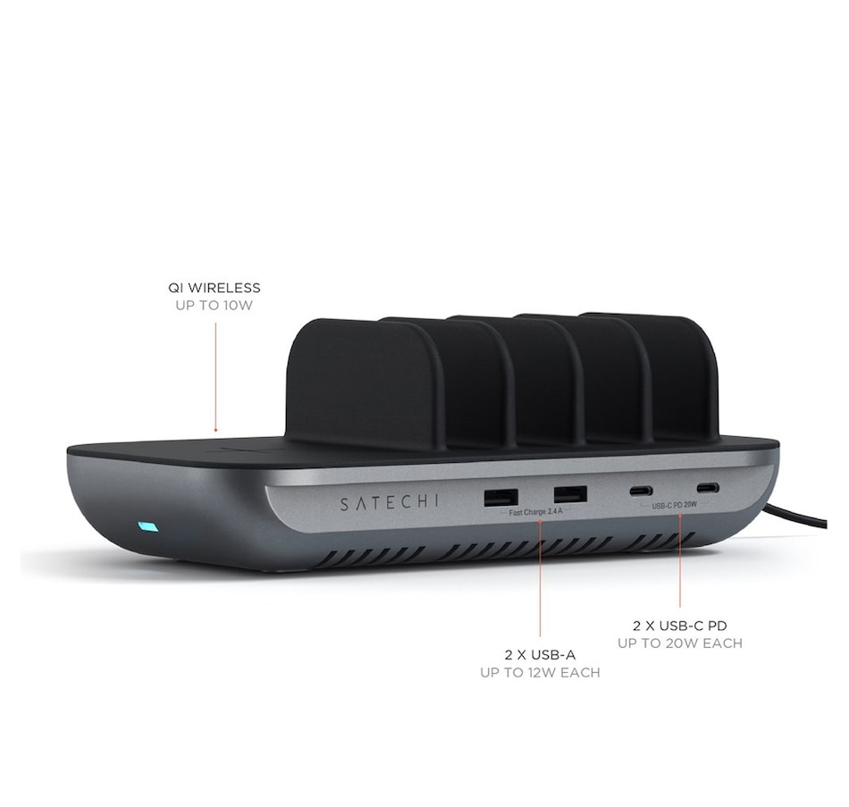 Image 711524_ALTMORE2.jpg, Product 711-524 / Price $79.99, Satechi Dock5 Multi-Device Charging Station with Wireless Charging from Satechi on TSC.ca's Electronics department