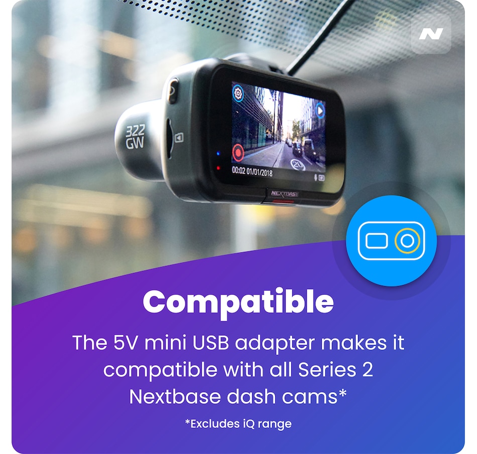 Image 711585_ALTMORE7.jpg, Product 711-585 / Price $344.96, Nextbase 320XR 2.5 HD 1080p Dash Cam with Rear Window Camera and Accessories from Nextbase on TSC.ca's Electronics department
