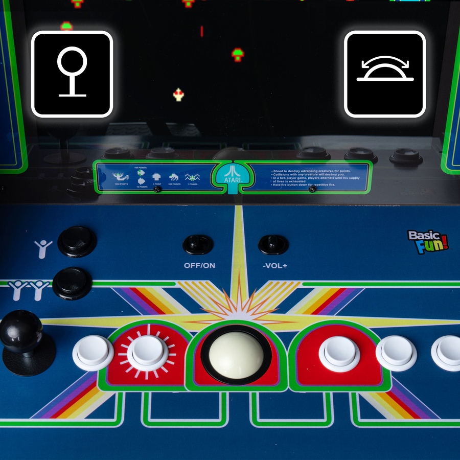 Image 711621_ALTMORE4.jpg, Product 711-621 / Price $699.99, Basic Fun Atari Centipede/Asteroids Ultra Arcade from Basic Fun on TSC.ca's Electronics department