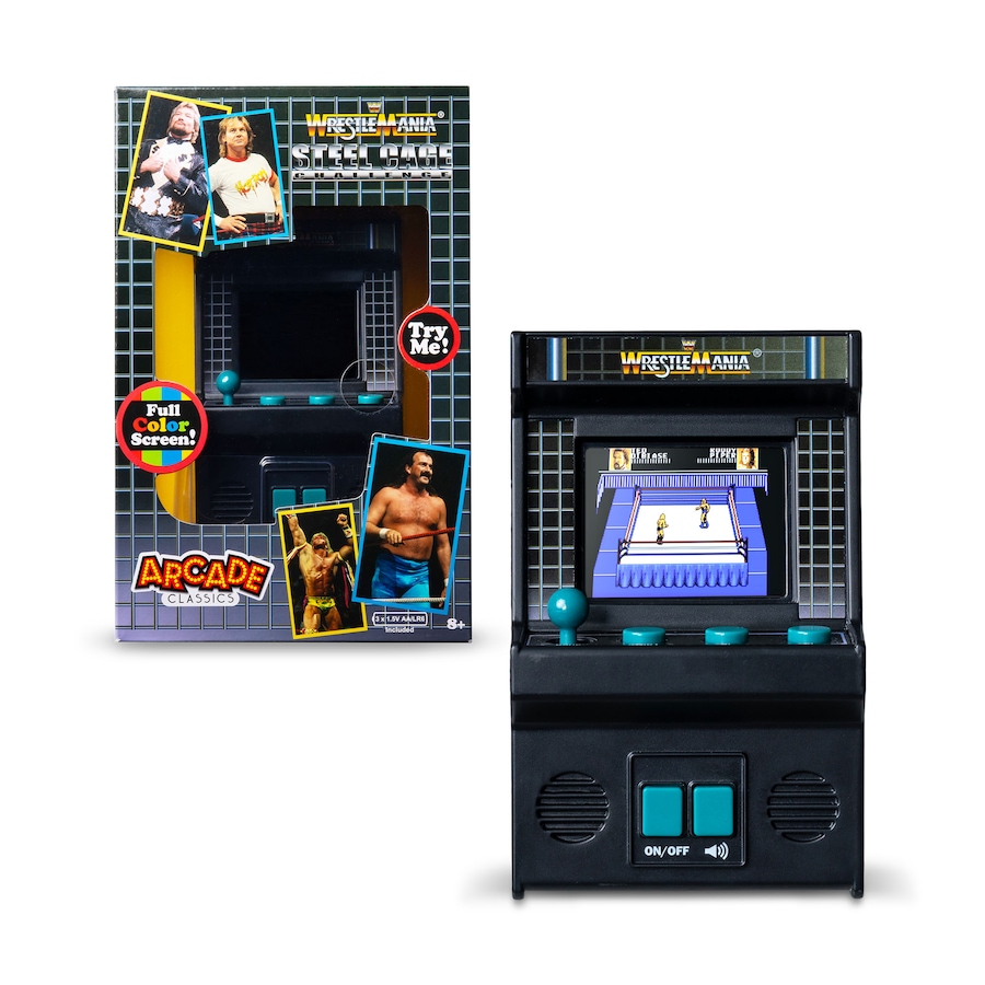 Image 711625_ALTMORE6.jpg, Product 711-625 / Price $29.99, Basic Fun Mini Classic WWE Handheld Arcade from Basic Fun on TSC.ca's Electronics department