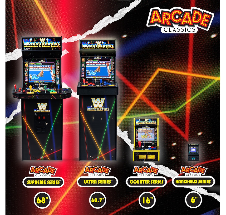 Image 711625_ALTMORE7.jpg, Product 711-625 / Price $29.99, Basic Fun Mini Classic WWE Handheld Arcade from Basic Fun on TSC.ca's Electronics department