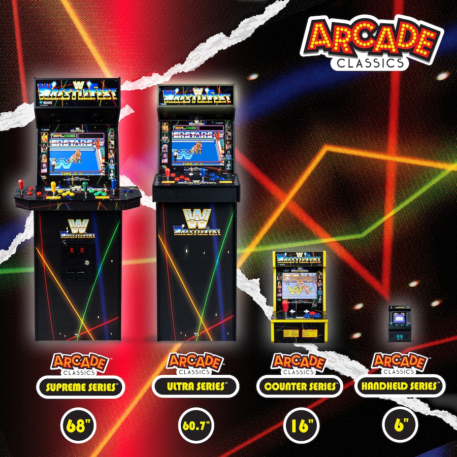 Image 711625_ALTMORE7.jpg, Product 711-625 / Price $29.99, Basic Fun Mini Classic WWE Handheld Arcade from Basic Fun on TSC.ca's Electronics department