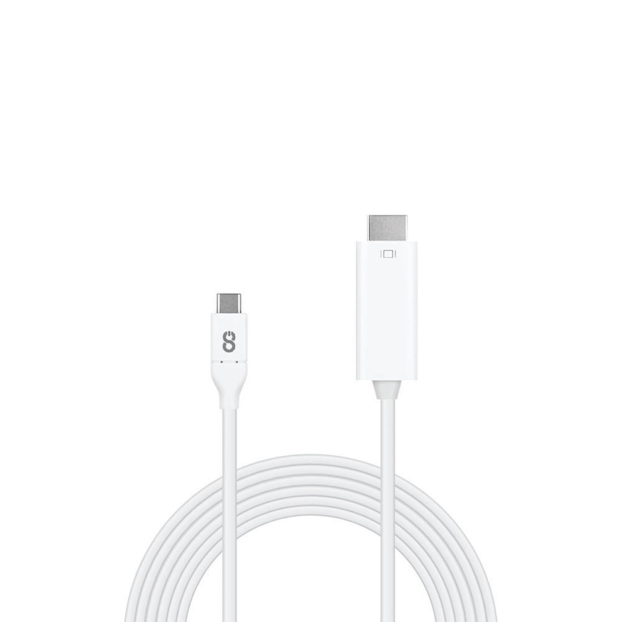 Image 711798.jpg, Product 711-798 / Price $52.99, LOGiiX HDMI 4k to USB-C Cable 3m - White from Logiix on TSC.ca's Electronics department