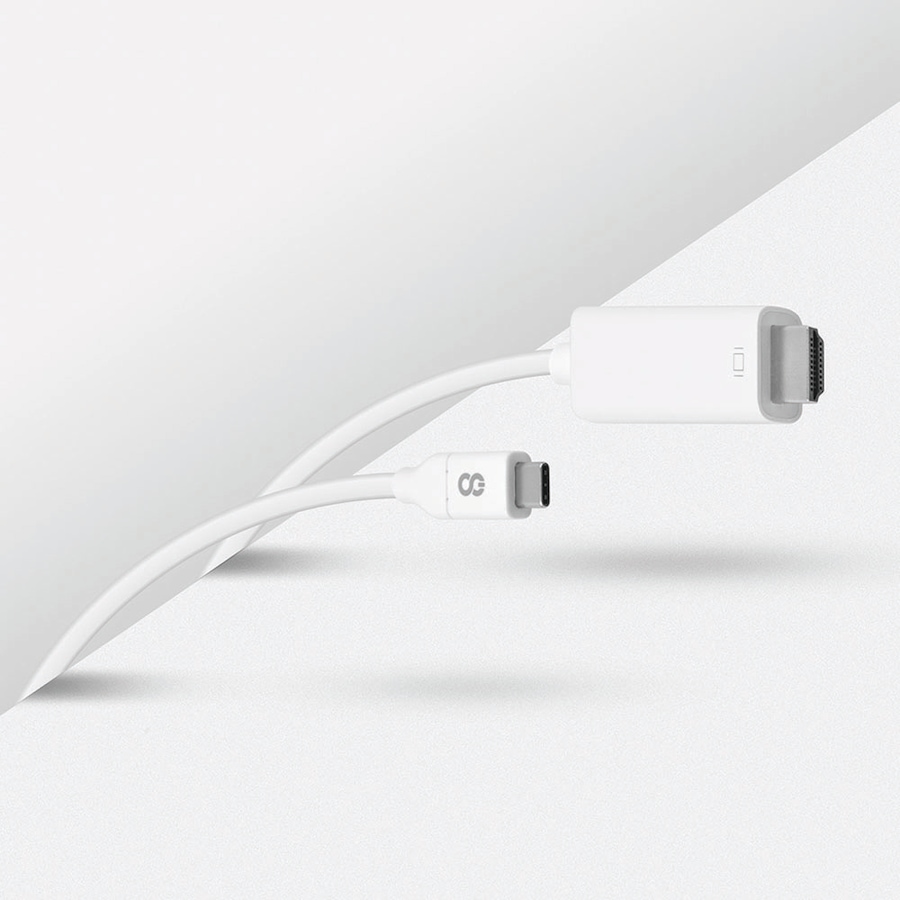 Image 711798_ALTMORE1.jpg, Product 711-798 / Price $52.99, LOGiiX HDMI 4k to USB-C Cable 3m - White from Logiix on TSC.ca's Electronics department