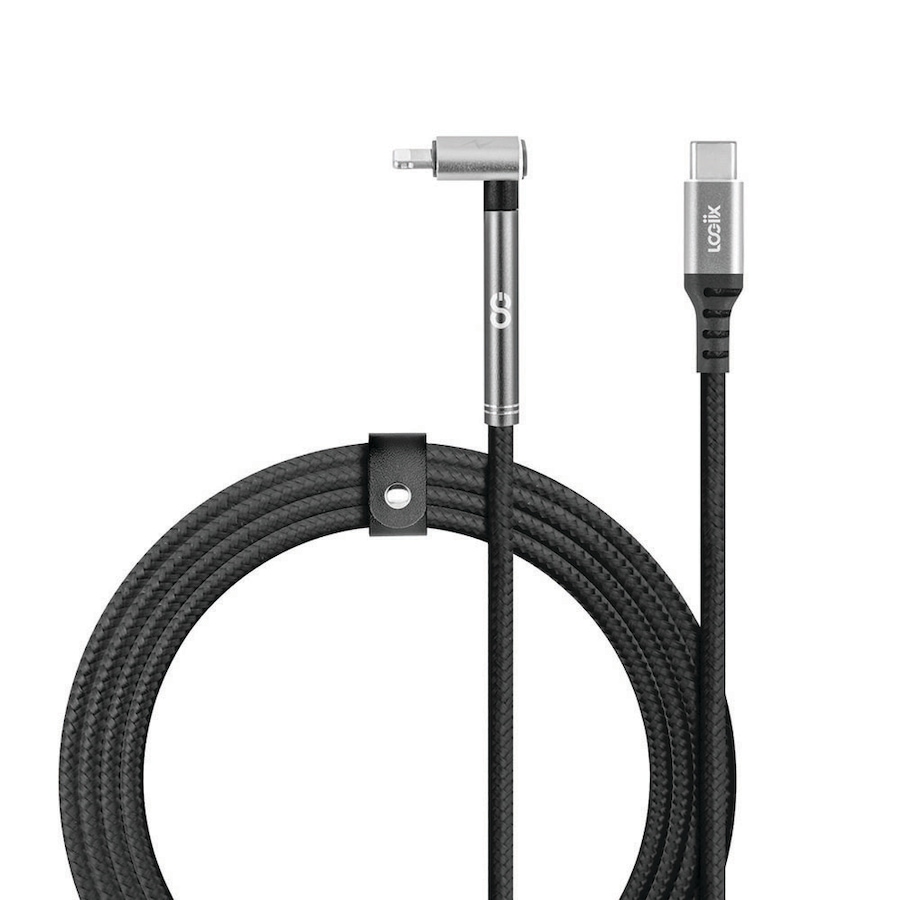 Image 711823.jpg, Product 711-823 / Price $52.99, LOGiiX Piston Connect Stance 90 1.5M USB-C to Lightning - Black from Logiix on TSC.ca's Electronics department
