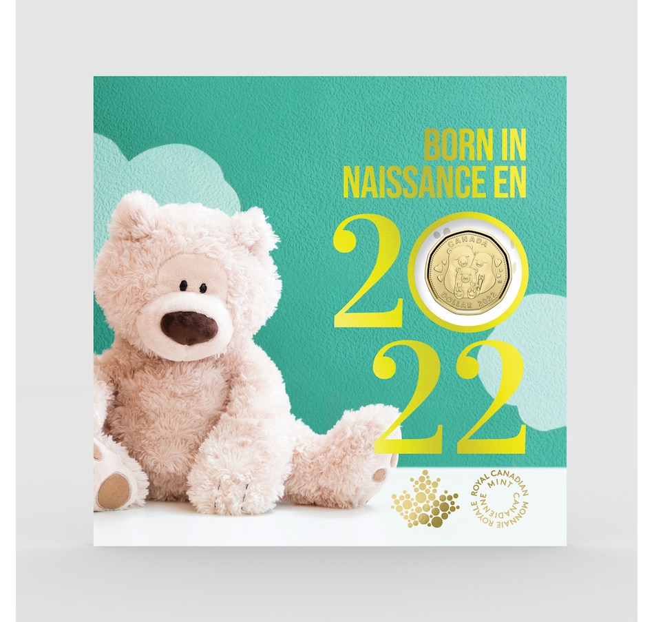 Image 711882.jpg , Product 711-882 / Price $21.95 , 2022 Baby Numismatic Uncirculated Gift Set - Five Coins, including Unique Baby-Themed Dollar from Royal Canadian Mint on TSC.ca's Coins department