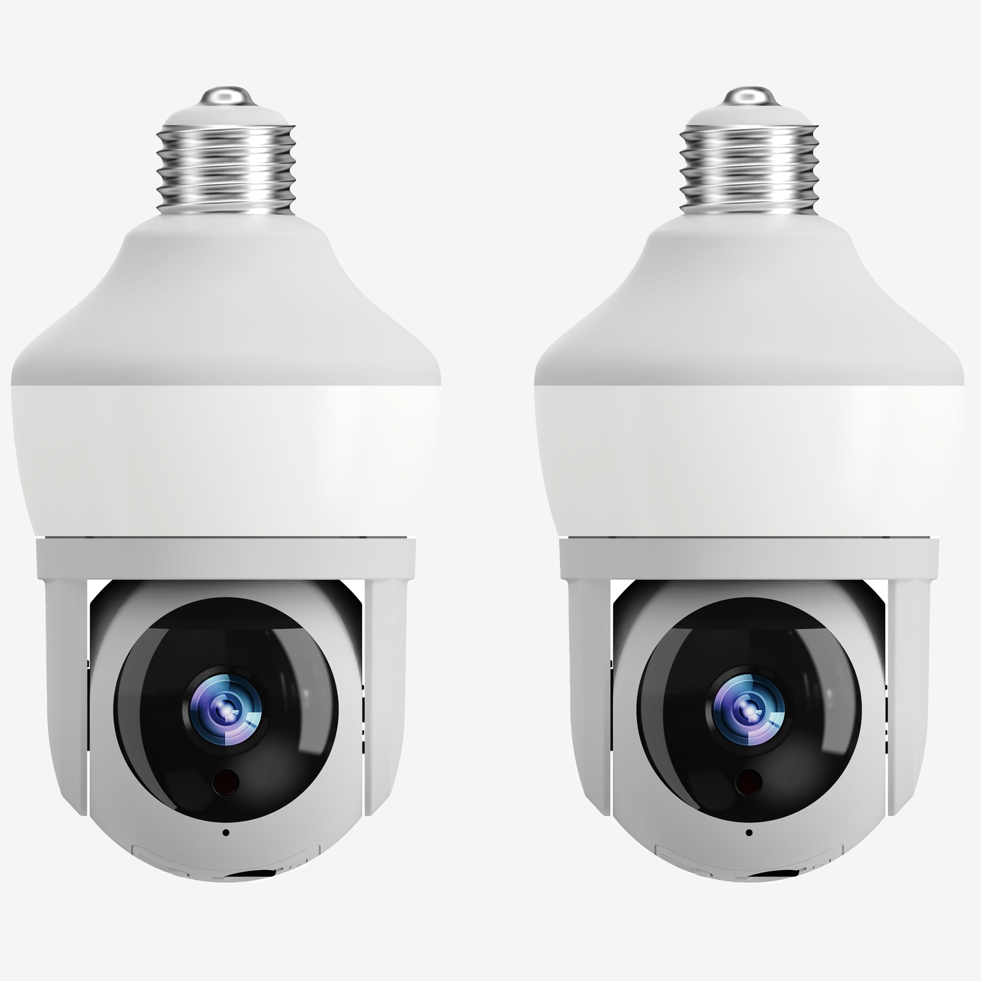 CQT.CQ 4+×2 CQC+×2 Sight Bulb Pro Indoor/Outdoor Wi-Fi HD Security Camera with 75W