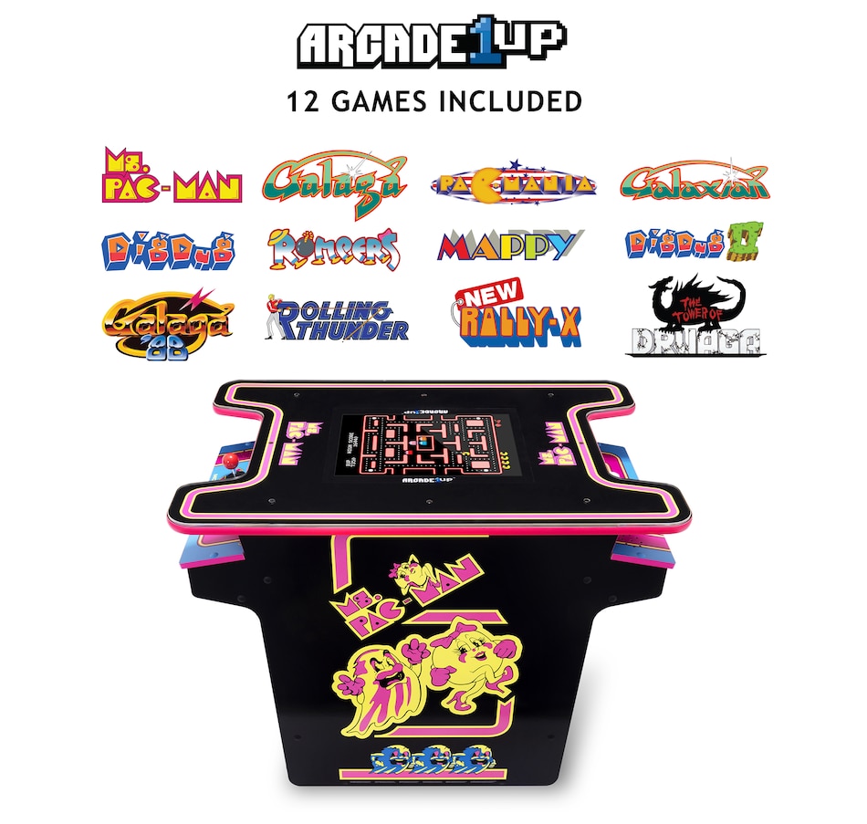 Image 711935_ALTMORE1.jpg, Product 711-935 / Price $849.99, Arcade1Up Ms. Pac-Man Head-to-Head Arcade Table from Arcade1Up on TSC.ca's Electronics department