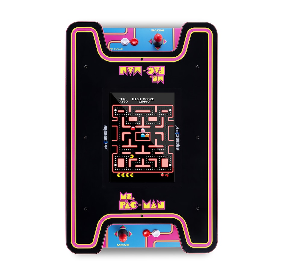Image 711935_ALTMORE4.jpg, Product 711-935 / Price $849.99, Arcade1Up Ms. Pac-Man Head-to-Head Arcade Table from Arcade1Up on TSC.ca's Electronics department