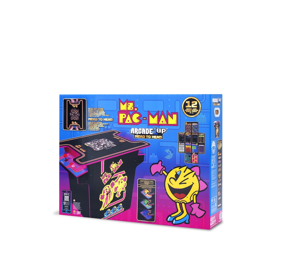 Image 711935_ALTMORE6.jpg, Product 711-935 / Price $849.99, Arcade1Up Ms. Pac-Man Head-to-Head Arcade Table from Arcade1Up on TSC.ca's Electronics department