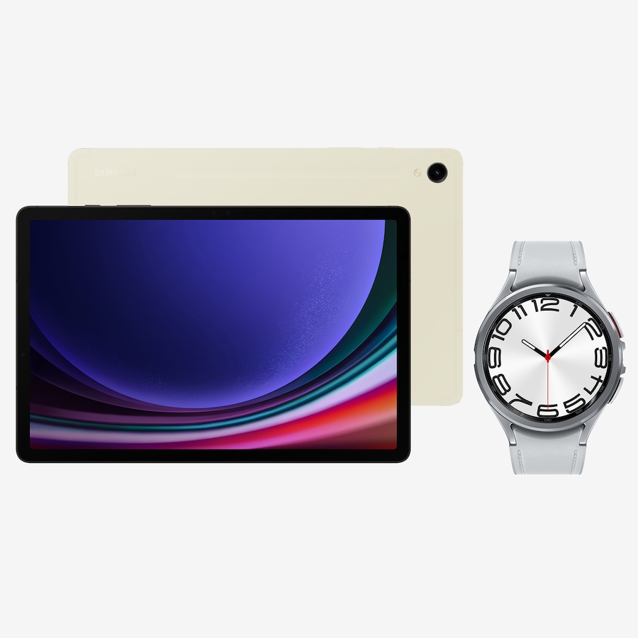 Image 711937.jpg, Product 711-937 / Price $1,938.98, Samsung Galaxy Tab S9+ 256 GB (beige, with S Pen) and Watch6 BT 47mm (silver) Bundle from Samsung on TSC.ca's Electronics department