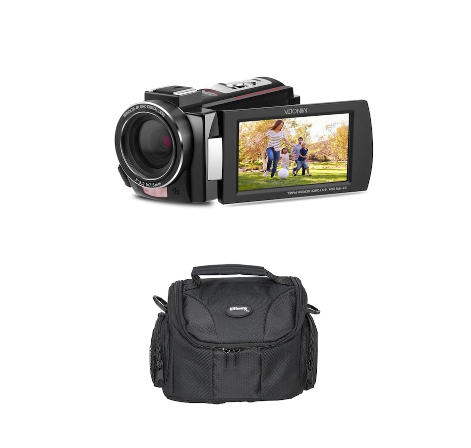Image 711970_BLK.jpg, Product 711-970 / Price $204.31, Minolta MN4K25NV 4K UHD IR Night Vision Camcorder from Minolta on TSC.ca's Electronics department
