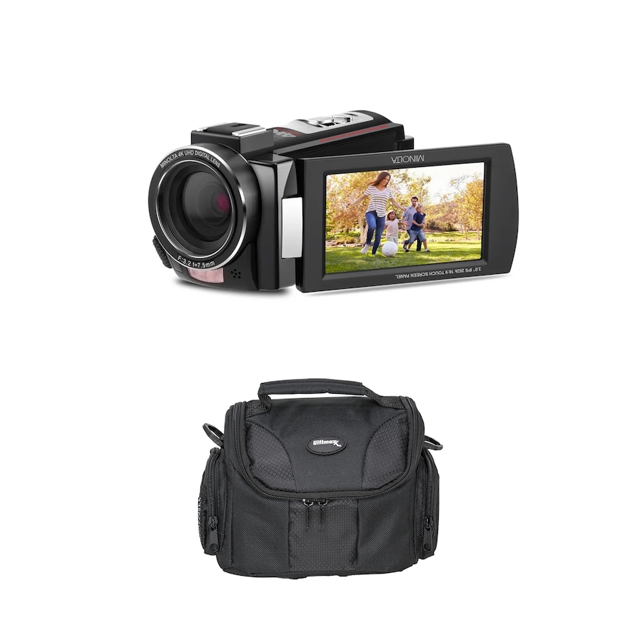 Image 711970_BLK.jpg, Product 711-970 / Price $219.99, Minolta MN4K25NV 4K UHD IR Night Vision Camcorder from Minolta on TSC.ca's Electronics department