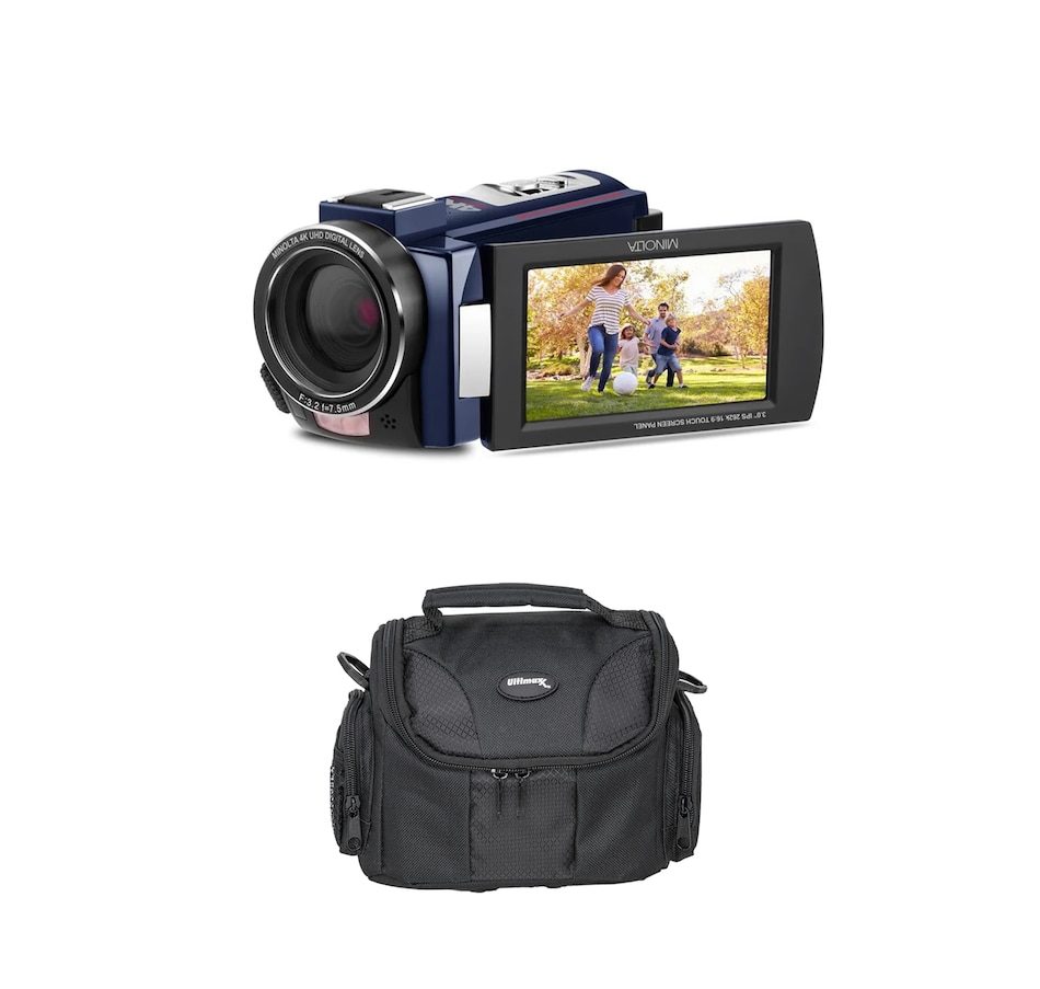 Image 711970_BLU.jpg, Product 711-970 / Price $204.31, Minolta MN4K25NV 4K UHD IR Night Vision Camcorder from Minolta on TSC.ca's Electronics department