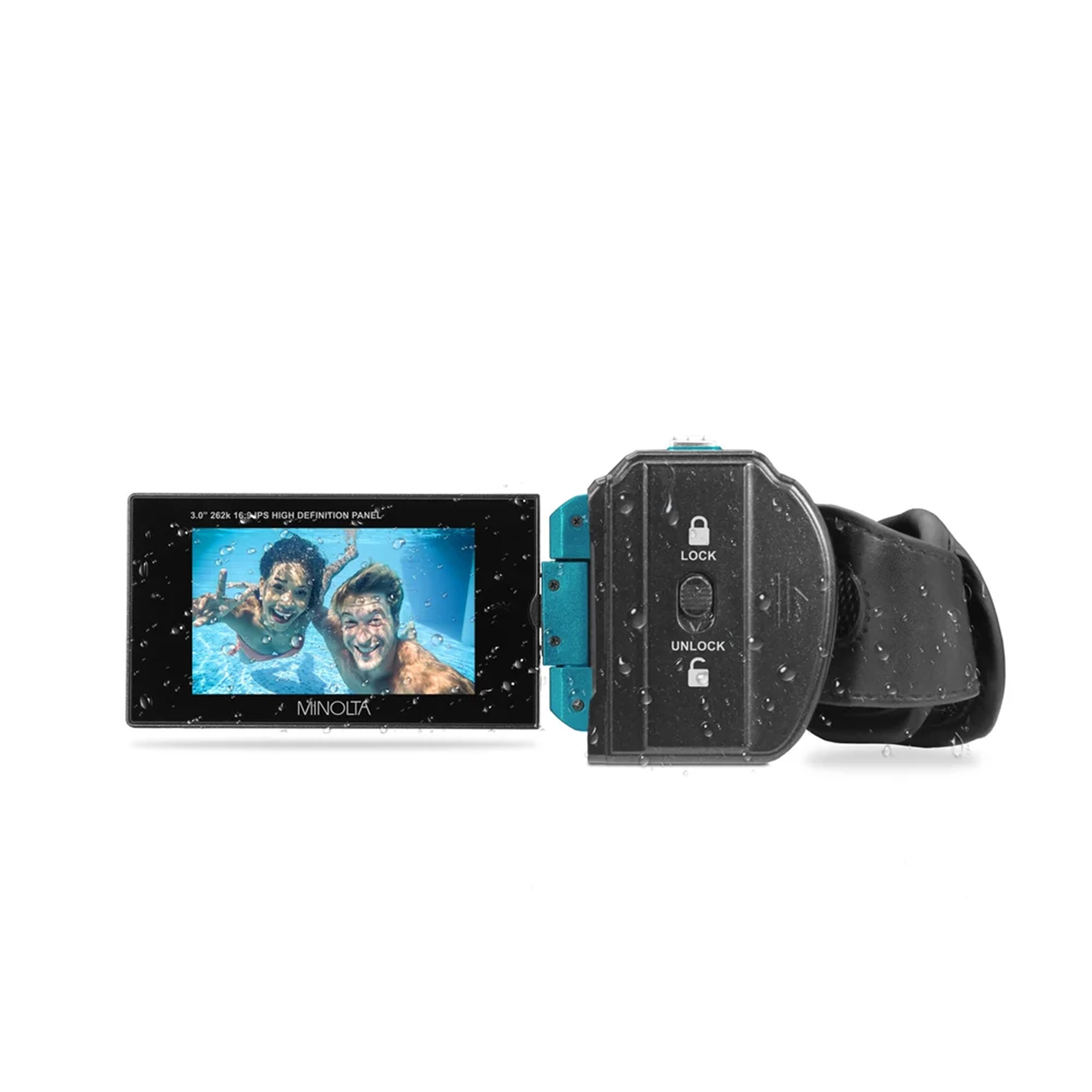 4K Waterproof Camcorder 本体 Minolta Waterproof Camcorder – 4K Ultra HD Video, 56MP Photos, 18X