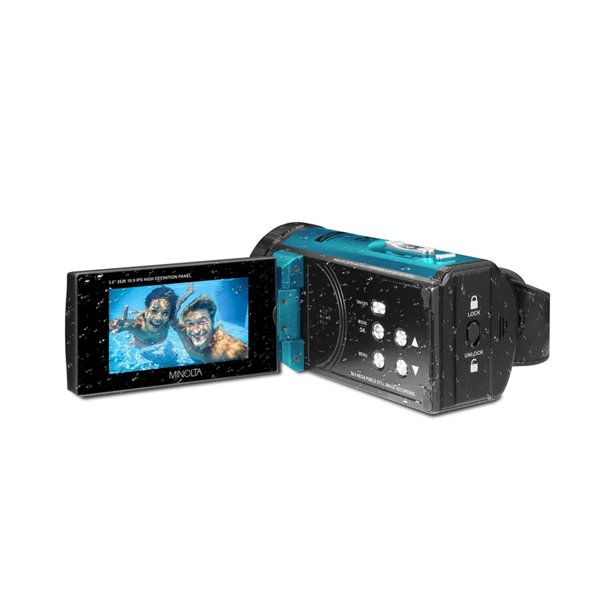 Minolta MN4K300WP 4K UHD/56-MP Waterproof Camcorder - TSC.ca