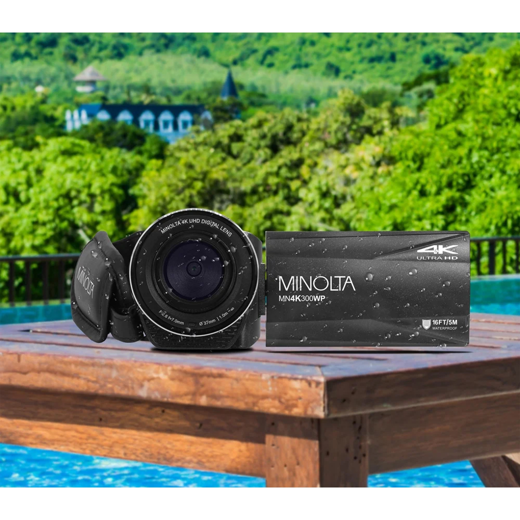 Minolta MN4K300WP 4K UHD/56-MP Waterproof Camcorder - TSC.ca