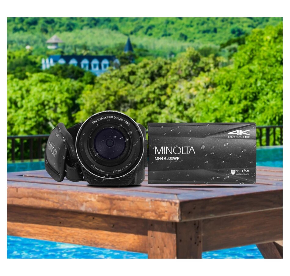 Image 711971_ALTMORE6.jpg, Product 711-971 / Price $309.99, Minolta MN4K300WP 4K UHD/56-MP Waterproof Camcorder from Minolta on TSC.ca's Electronics department