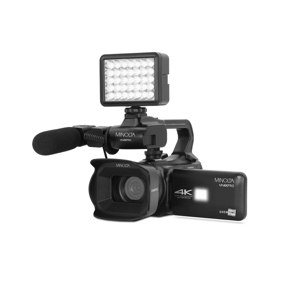 Image 711972_ALTMORE1.jpg, Product 711-972 / Price $359.99, Minolta MN4KPRO 4K 60 fps UHD/64-MP Autofocus Pro Camcorder Kit with Wi-Fi from Minolta on TSC.ca's Electronics department