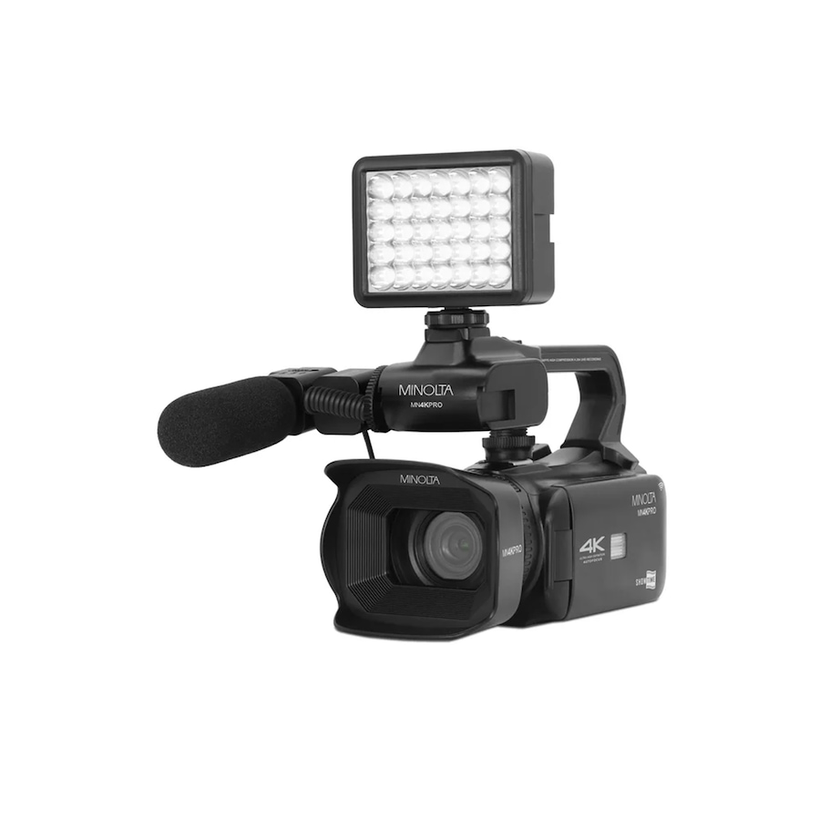 Image 711972_ALTMORE2.jpg, Product 711-972 / Price $359.99, Minolta MN4KPRO 4K 60 fps UHD/64-MP Autofocus Pro Camcorder Kit with Wi-Fi from Minolta on TSC.ca's Electronics department