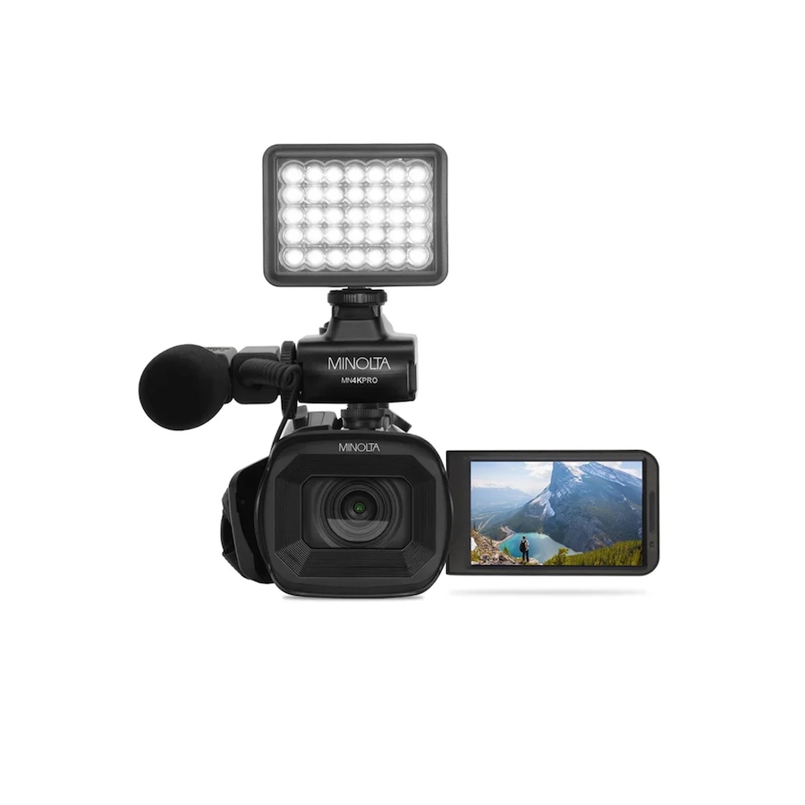 Image 711972_ALTMORE3.jpg, Product 711-972 / Price $359.99, Minolta MN4KPRO 4K 60 fps UHD/64-MP Autofocus Pro Camcorder Kit with Wi-Fi from Minolta on TSC.ca's Electronics department