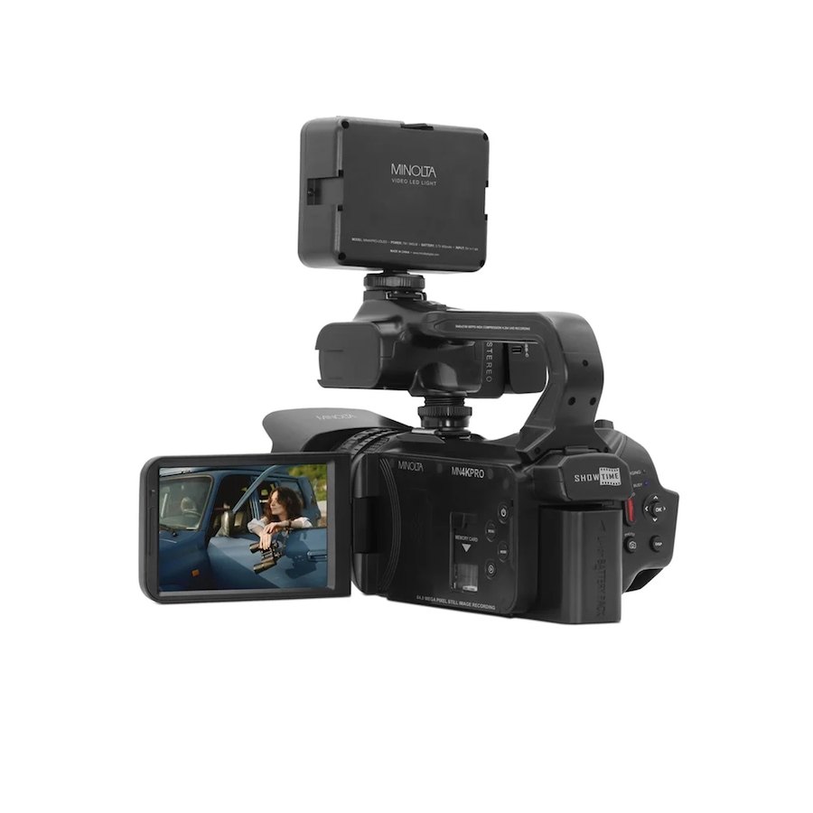 Image 711972_ALTMORE6.jpg, Product 711-972 / Price $359.99, Minolta MN4KPRO 4K 60 fps UHD/64-MP Autofocus Pro Camcorder Kit with Wi-Fi from Minolta on TSC.ca's Electronics department