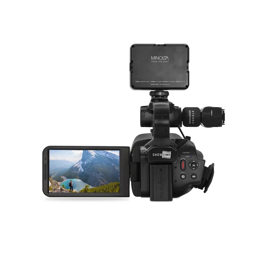 Image 711972_ALTMORE8.jpg, Product 711-972 / Price $359.99, Minolta MN4KPRO 4K 60 fps UHD/64-MP Autofocus Pro Camcorder Kit with Wi-Fi from Minolta on TSC.ca's Electronics department
