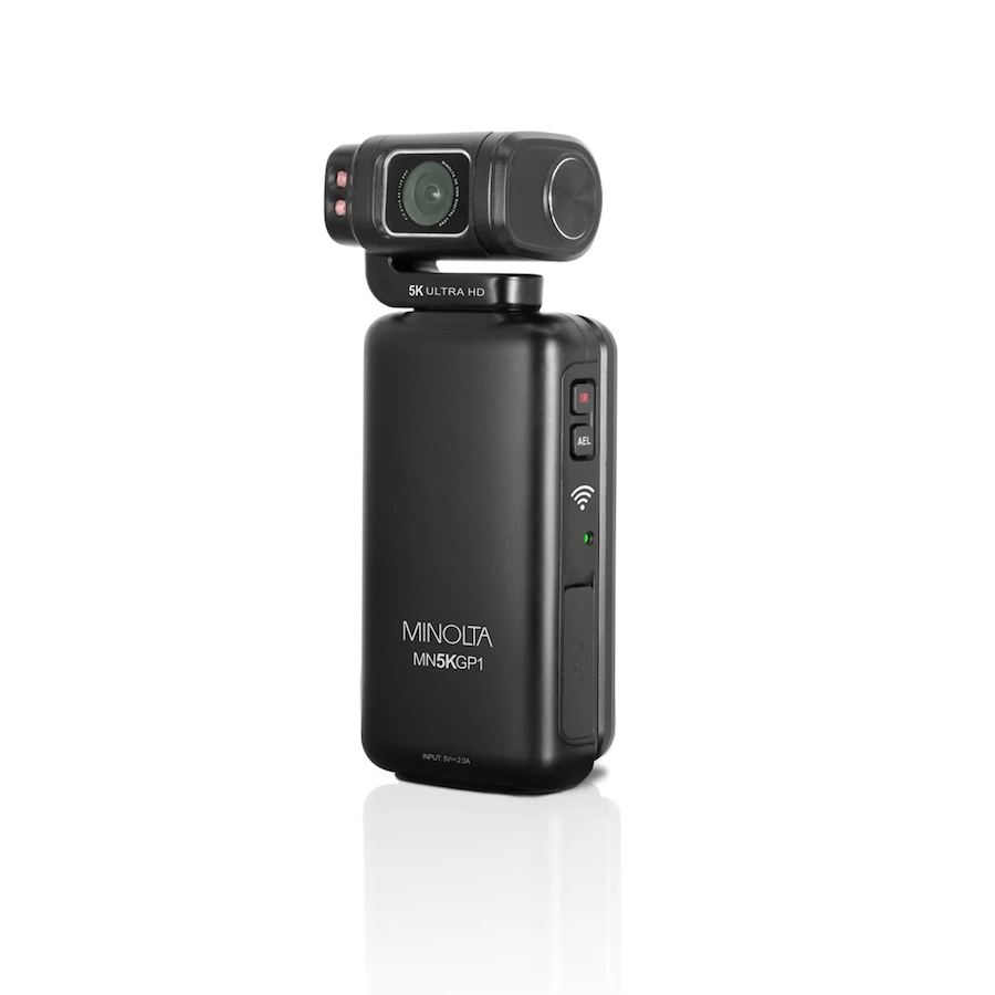 Image 711974_ALTMORE11.jpg, Product 711-974 / Price $589.99, Minolta MN5KGP1 5K UHD/20 MP Handheld Pocket Camcorder with Motorized Tilting Lens Head from Minolta on TSC.ca's Electronics department