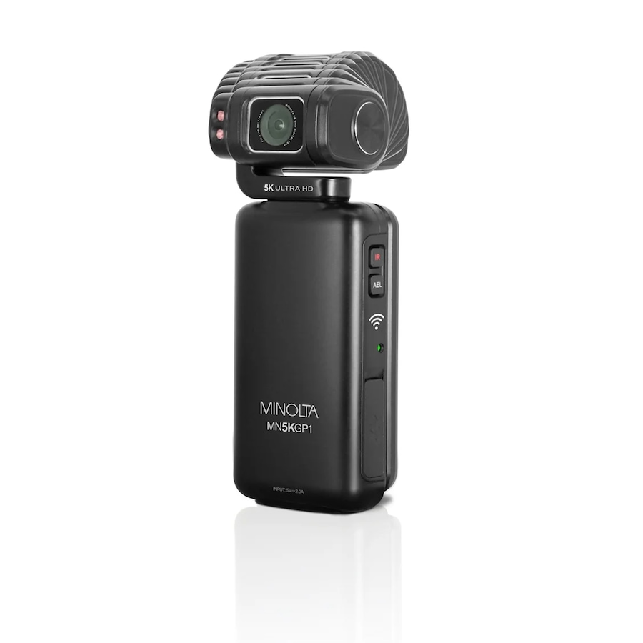 Image 711974_ALTMORE12.jpg, Product 711-974 / Price $589.99, Minolta MN5KGP1 5K UHD/20 MP Handheld Pocket Camcorder with Motorized Tilting Lens Head from Minolta on TSC.ca's Electronics department