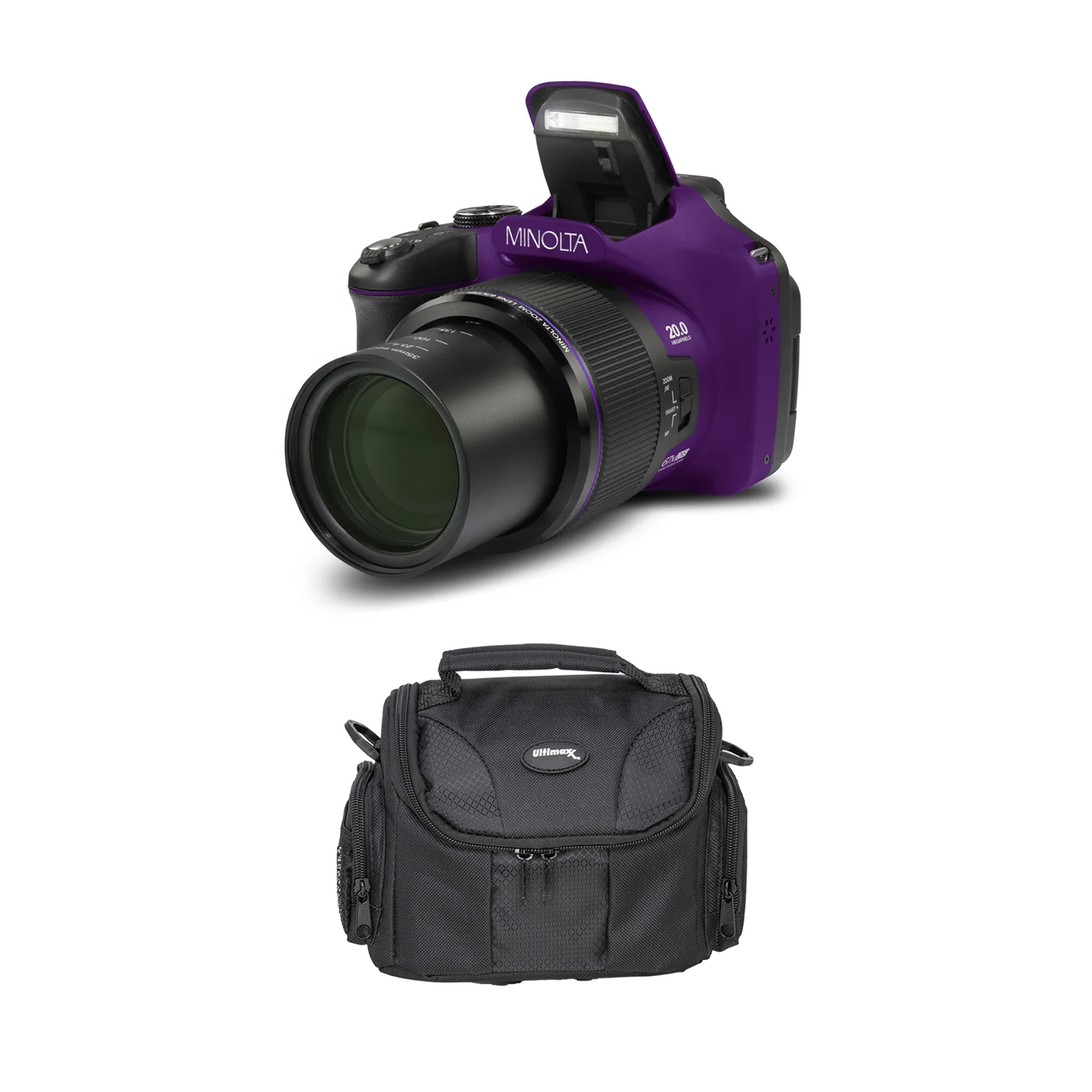 Minolta MN67Z 20-MP 67x Optical Zoom Wi-Fi Bridge Camera - TSC.ca