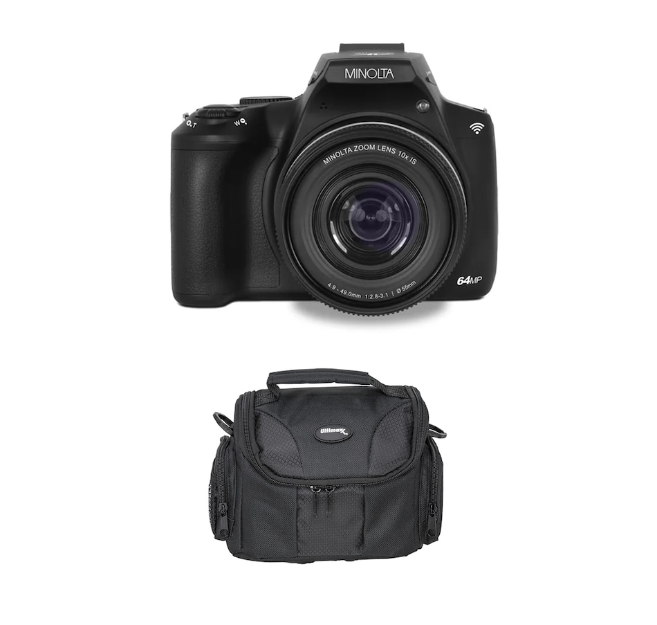 Image 711976_BLK.jpg, Product 711-976 / Price $359.99, Minolta MNB10Z 64-MP Autofocus 10X Optical Zoom Wi-Fi Bridge Camera from Minolta on TSC.ca's Electronics department