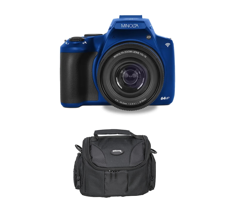 Image 711976_BLU.jpg, Product 711-976 / Price $359.99, Minolta MNB10Z 64-MP Autofocus 10X Optical Zoom Wi-Fi Bridge Camera from Minolta on TSC.ca's Electronics department