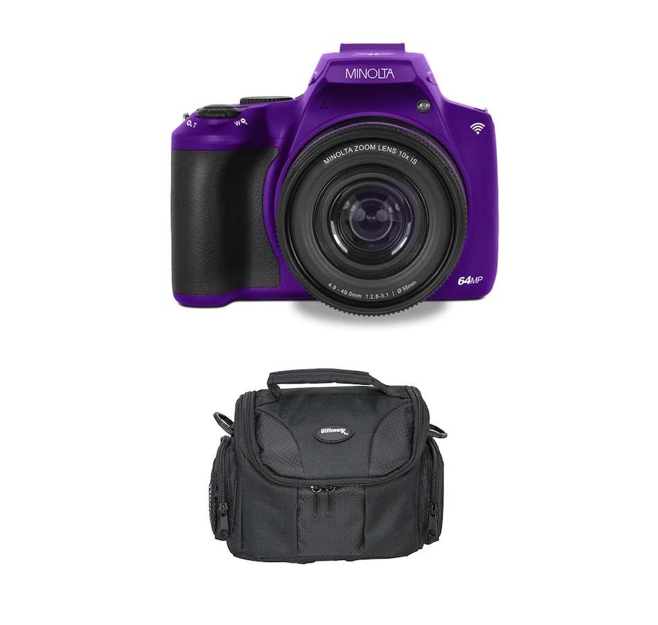 Image 711976_PUR.jpg, Product 711-976 / Price $359.99, Minolta MNB10Z 64-MP Autofocus 10X Optical Zoom Wi-Fi Bridge Camera from Minolta on TSC.ca's Electronics department