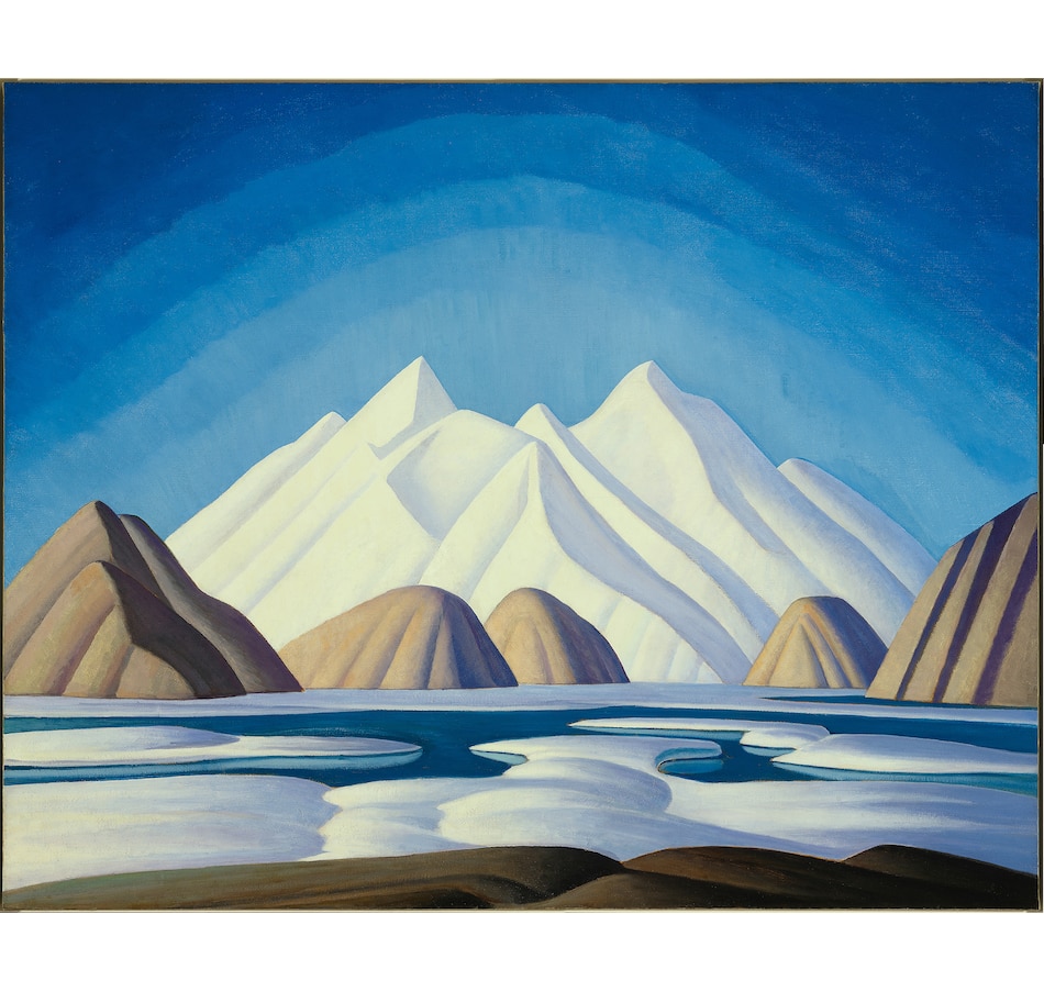 Image 711986_ALTMORE3.jpg, Product 711-986 / Price $799.95, 2025 $50 Fine Silver Baffin Island Mountains by Lawren S. Harris from Royal Canadian Mint (RCM) on TSC.ca's Coins department