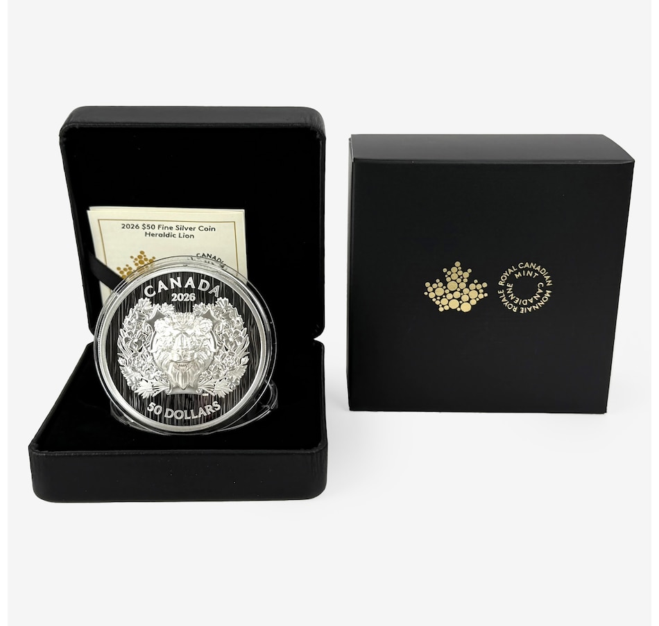 Image 711989.jpg, Product 711-989 / Price $679.95, 2026 $50 Heraldic Lion Fine Silver Coin from Royal Canadian Mint (RCM) on TSC.ca's Coins department