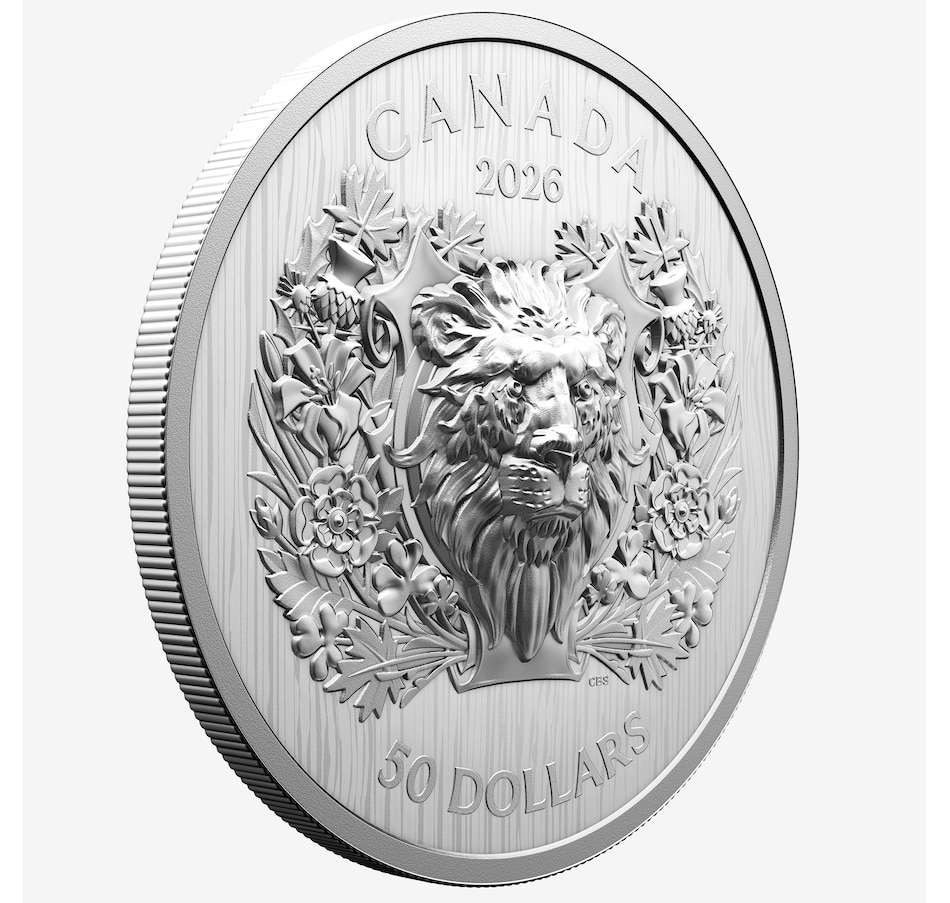 Image 711989_ALTMORE3.jpg, Product 711-989 / Price $679.95, 2026 $50 Heraldic Lion Fine Silver Coin from Royal Canadian Mint (RCM) on TSC.ca's Coins department