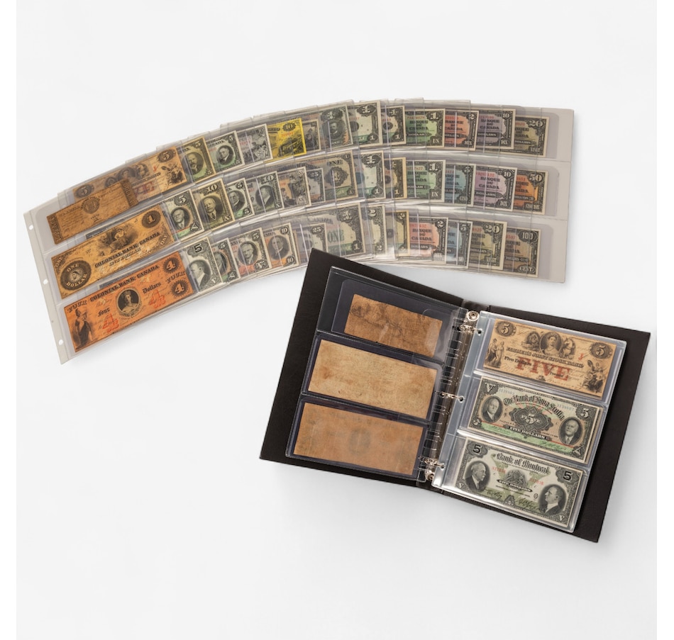 Image 711995.jpg, Product 711-995 / Price $11,995.00, Premium Heirloom Banknote Collection (42 notes, from pre-Confederation to 1937) from Canadian Coin & Currency on TSC.ca's Coins department