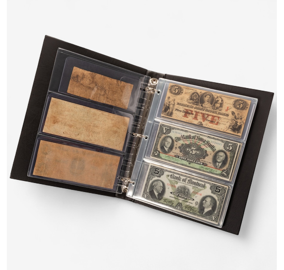 Image 711995_ALTMORE1.jpg, Product 711-995 / Price $11,995.00, Premium Heirloom Banknote Collection (42 notes, from pre-Confederation to 1937) from Canadian Coin & Currency on TSC.ca's Coins department