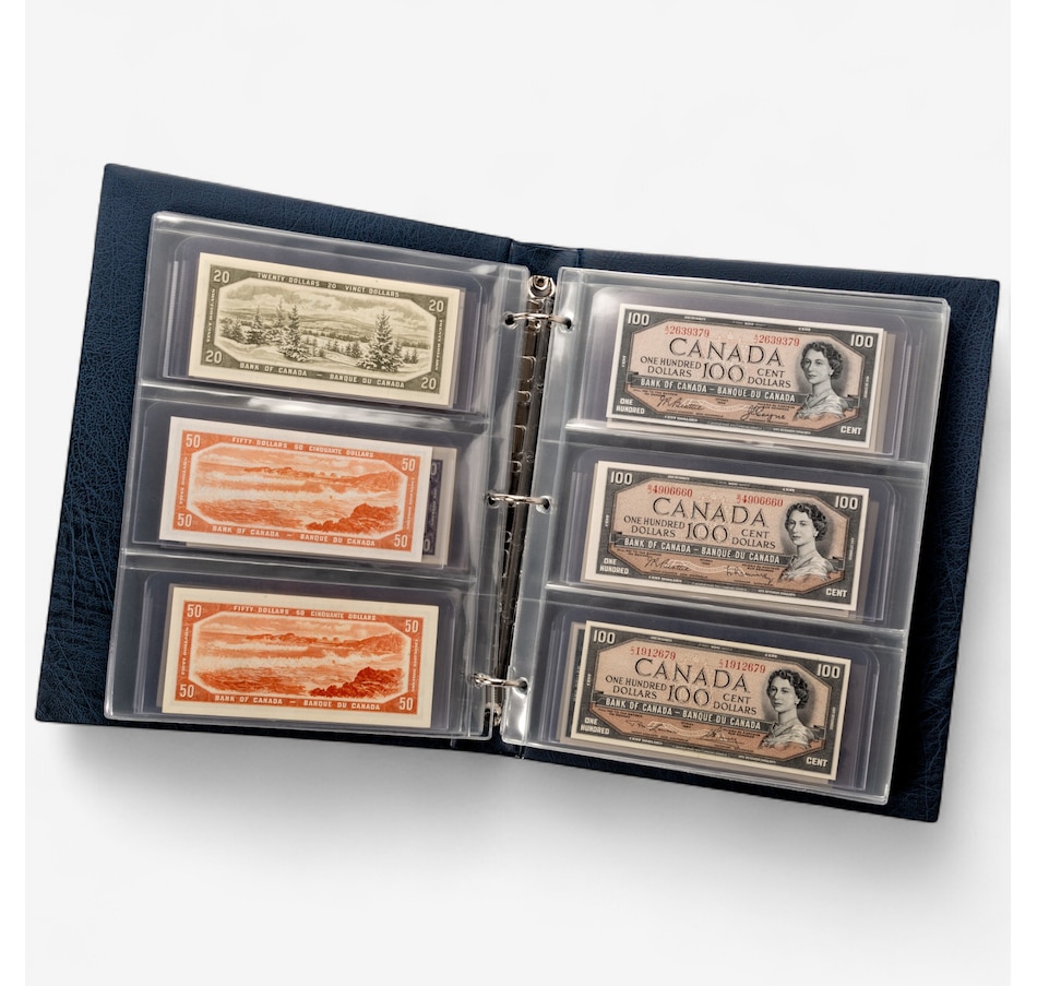 Image 711996_ALTMORE1.jpg, Product 711-996 / Price $10,995.00, Ultimate Heirloom Banknote Collection (86 notes, from 1954 Devil's Face to 2018) from Canadian Coin & Currency on TSC.ca's Coins department