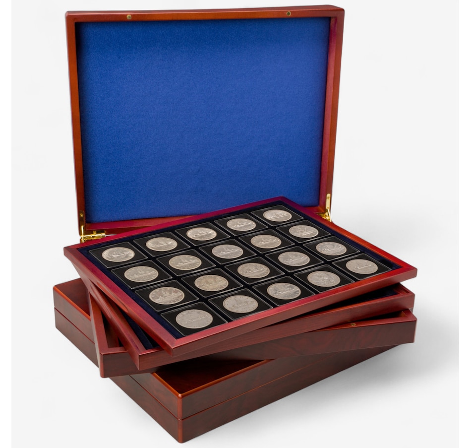 Image 711998.jpg, Product 711-998 / Price $2,695.00, Silver Dollar, Nickel Dollar and Loon Dollar Collection, 1935 to 2025 (all but one date of issue) from Canadian Coin & Currency on TSC.ca's Coins department