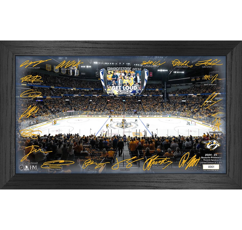 Image 712001.jpg, Product 712-001 / Price $99.99, Nashville Predators 2024–25 Signature Rink from Highland Mint on TSC.ca's Sports department