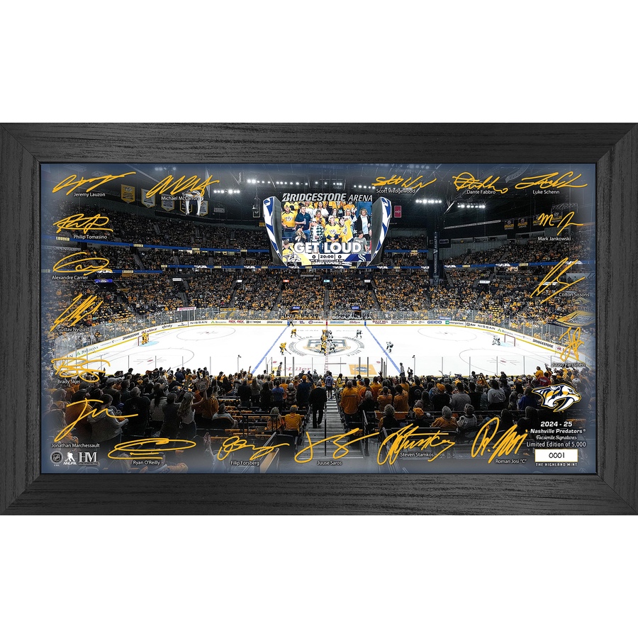 Image 712001.jpg, Product 712-001 / Price $99.99, Nashville Predators 2024–25 Signature Rink from Highland Mint on TSC.ca's Sports department