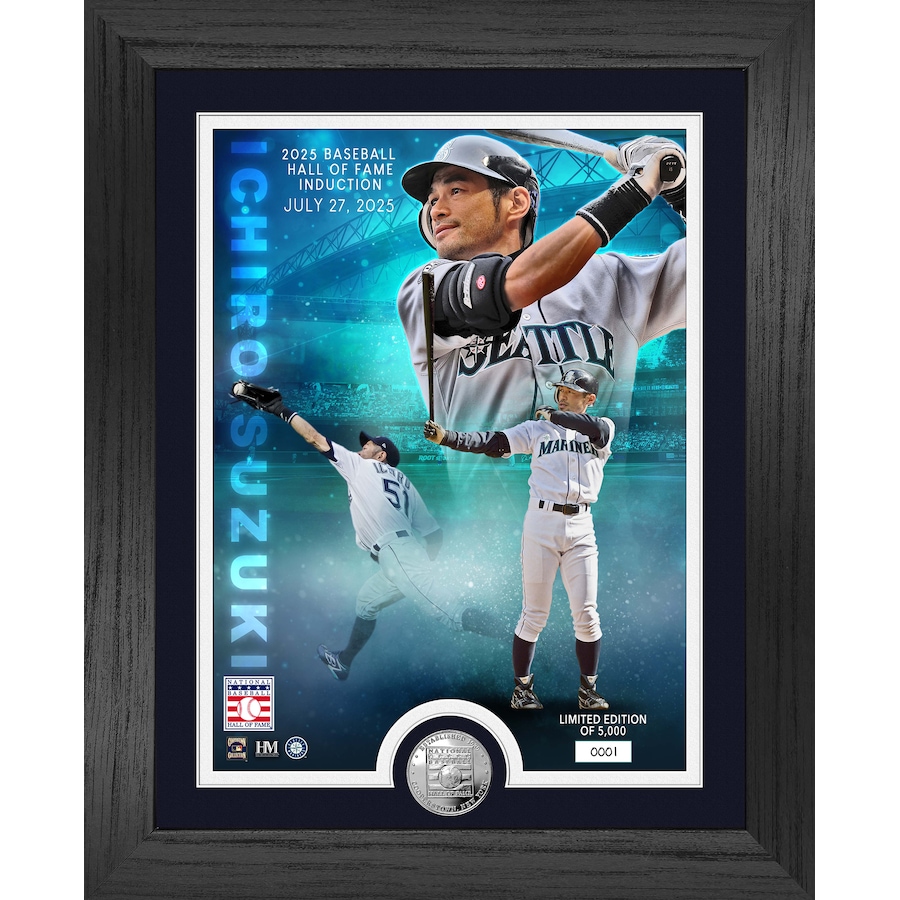 Image 712020.jpg, Product 712-020 / Price $159.99, Ichiro Suzuki Hall of Fame Induction Silver Coin Photo Mint from Highland Mint on TSC.ca's Sports department