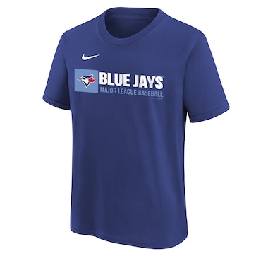 Youth Toronto Blue Jays MLB Nike Wordmark Cotton Short Sleeve Tee