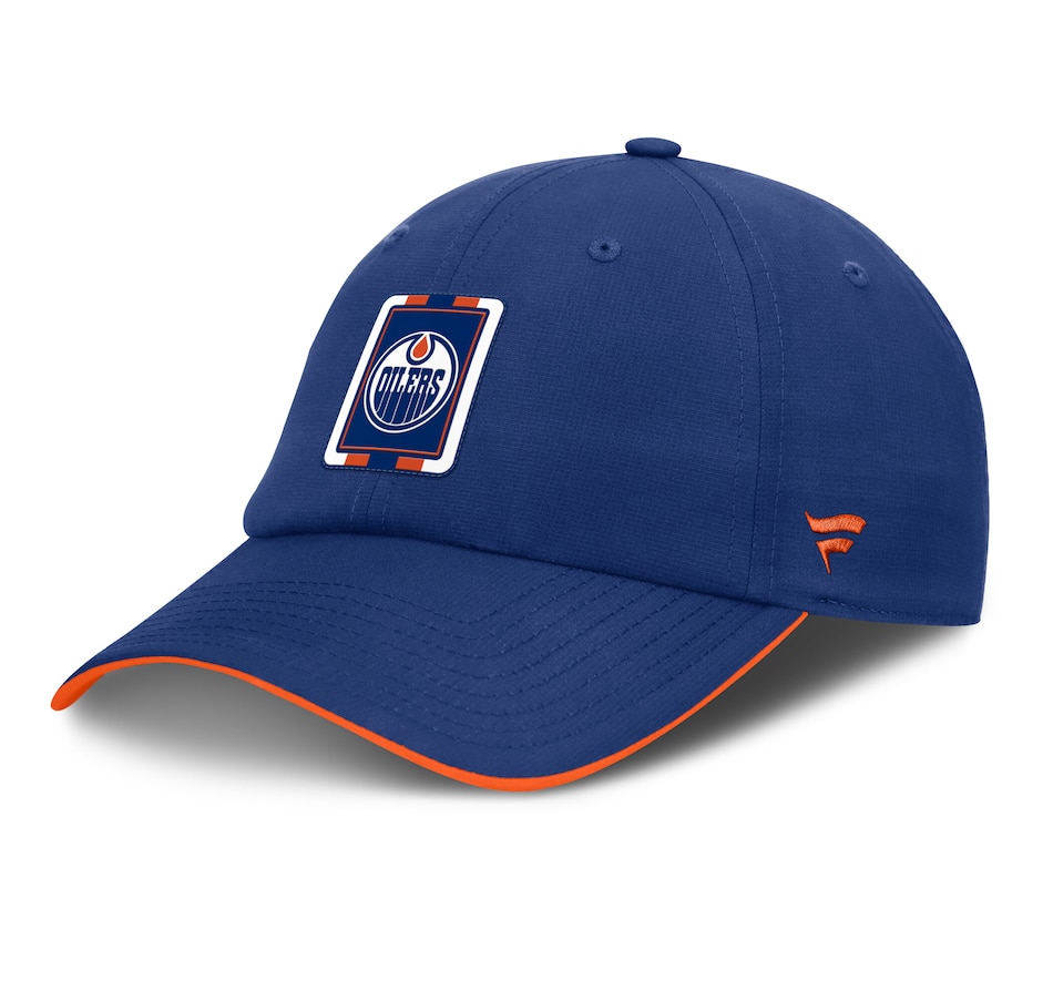 Image 712109.jpg, Product 712-109 / Price $54.99, Men's Edmonton Oilers Fanatics Blue Authentic Pro Rink Pinnacle Adjustable Hat from Fanatics on TSC.ca's Sports department